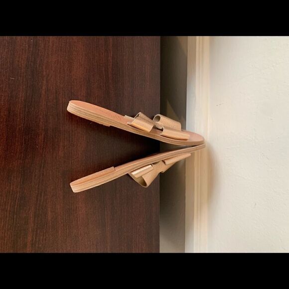 ⚡️Ancient Greek slide soft top leather grain leather sandals size 6 - Picture 7 of 7